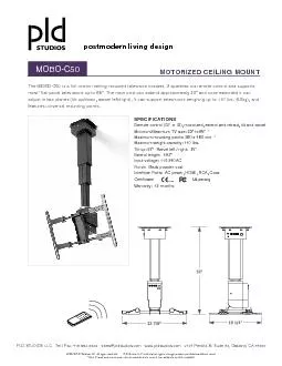 The MOBOC50 is a fullmotion ceilingmounted television bracket If o