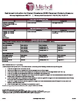 Reinforced Instruction for Student Excellence RISE Placement Guide b