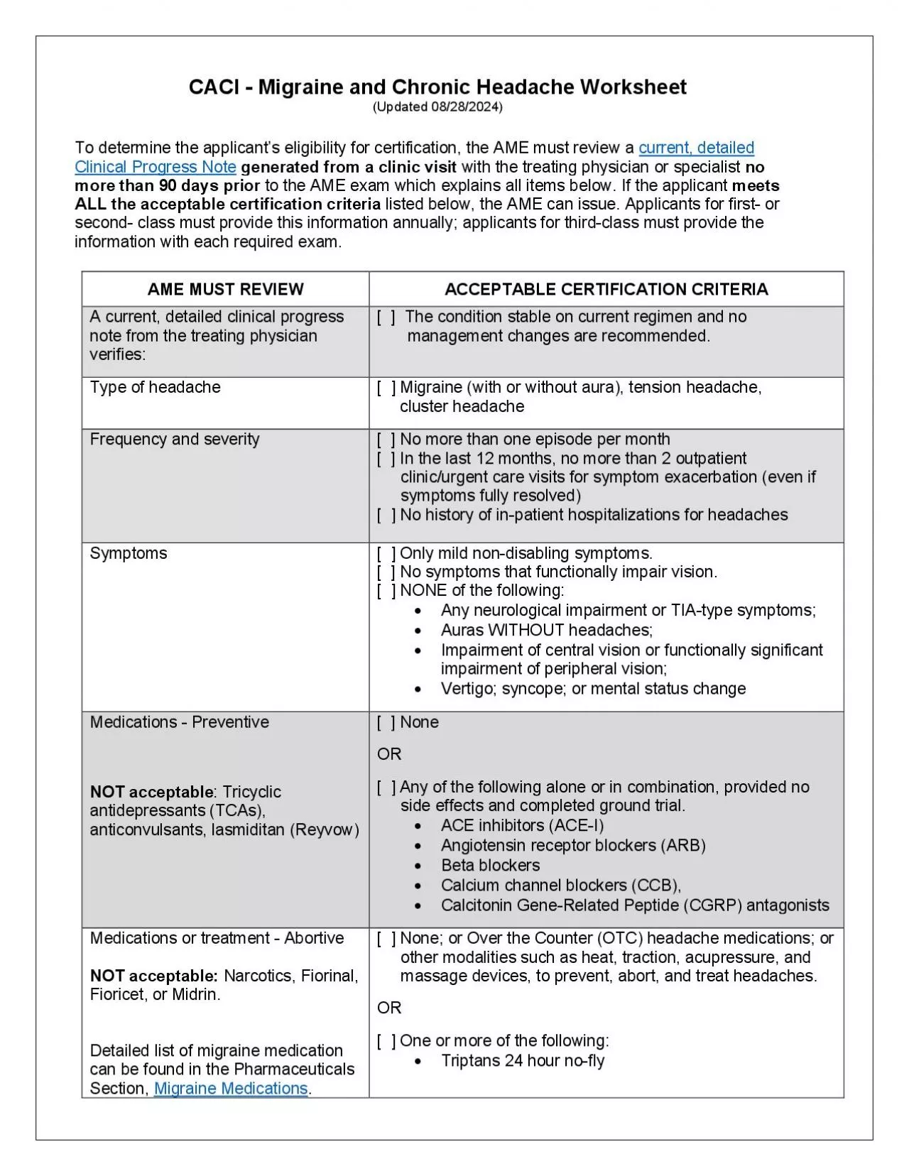 PDF-CACI Migraine and Chronic HeadacheWorksheetUpdated 04292015The Exa