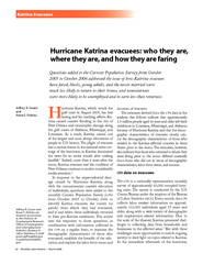 Monthly Labor Review March  Katrina Evacuees Hurrican