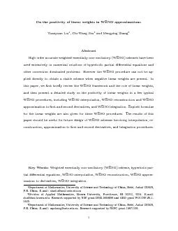 PDF-OnthepositivityoflinearweightsinWENOapproximationsYuanyuanLiu1ChiWan