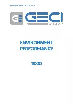 PDF-GECI GROUP AND THE ENVIRONMENT