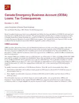 CanadaEmergencyBusinessAccountCEBATaxConsequences  December112020Ja