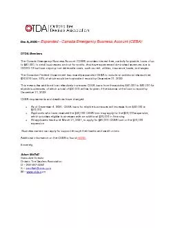 Canada Emergency Business Account CEBA