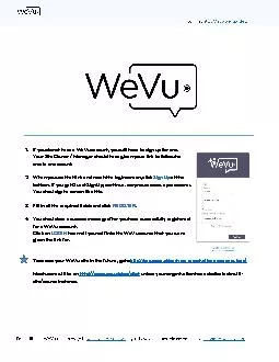 If you do not have a WeVu account