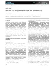 Review Article How the African trypanosomes evade host