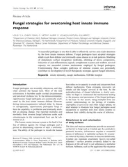 Review Article Fungal strategies for overcoming host i
