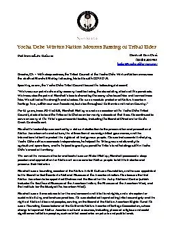 the Yocha Dehe Tribal Council issued the following statement We know