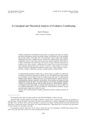 Evaluative conditioning is best defined as an effect t