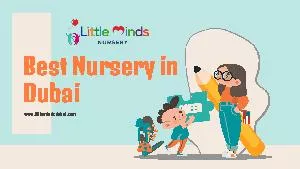 Best Nursery in Dubai