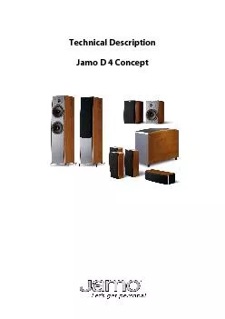 Technical Description   Jamo D 4 Concept