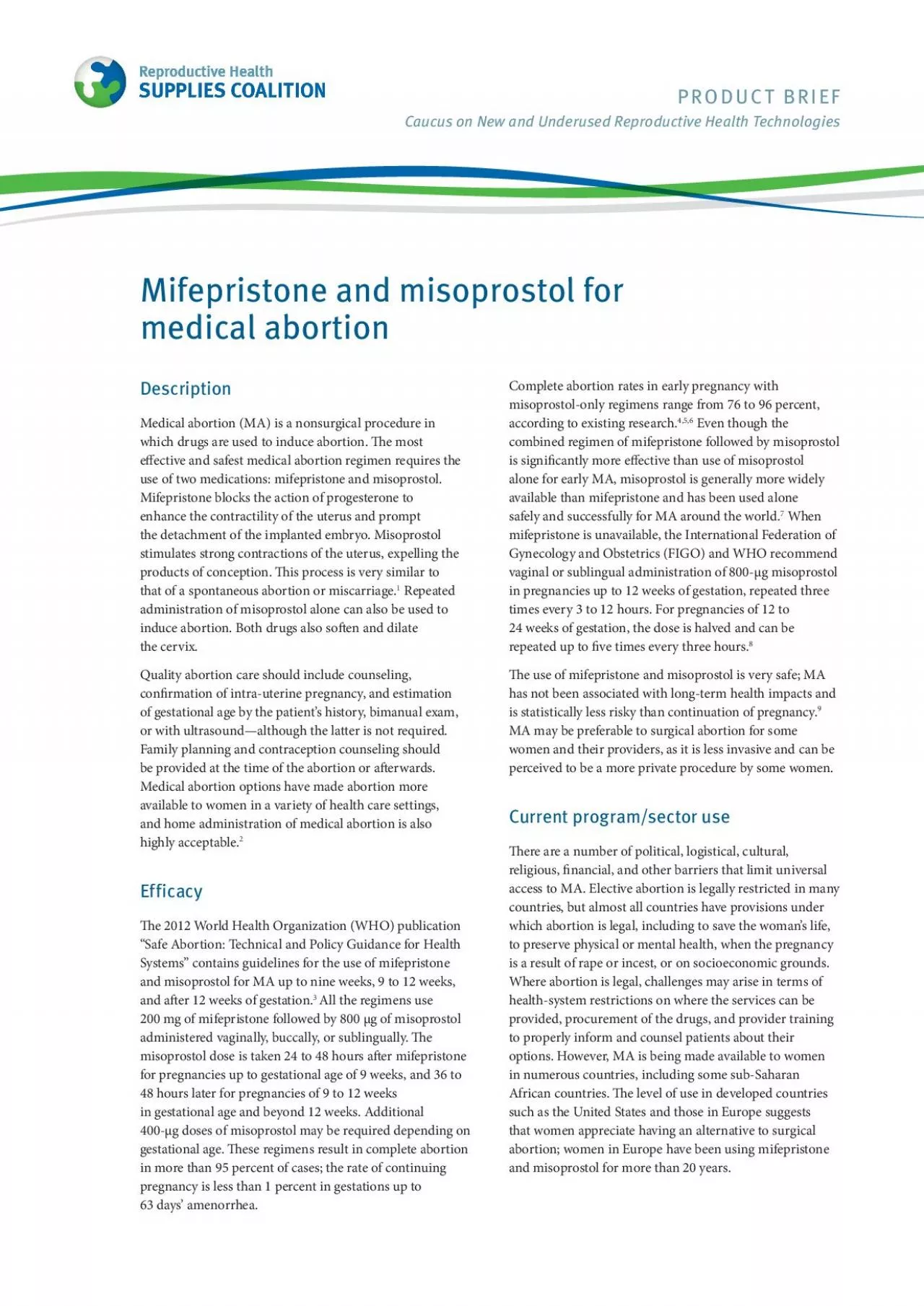 PDF-Mifepristone and misoprostol for