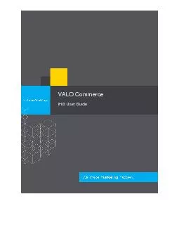 VALO Commerce IHG User Guide