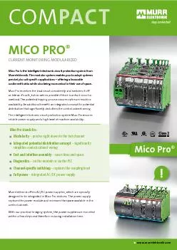 Mico Pro is the intelligent electronic circuit protection system from