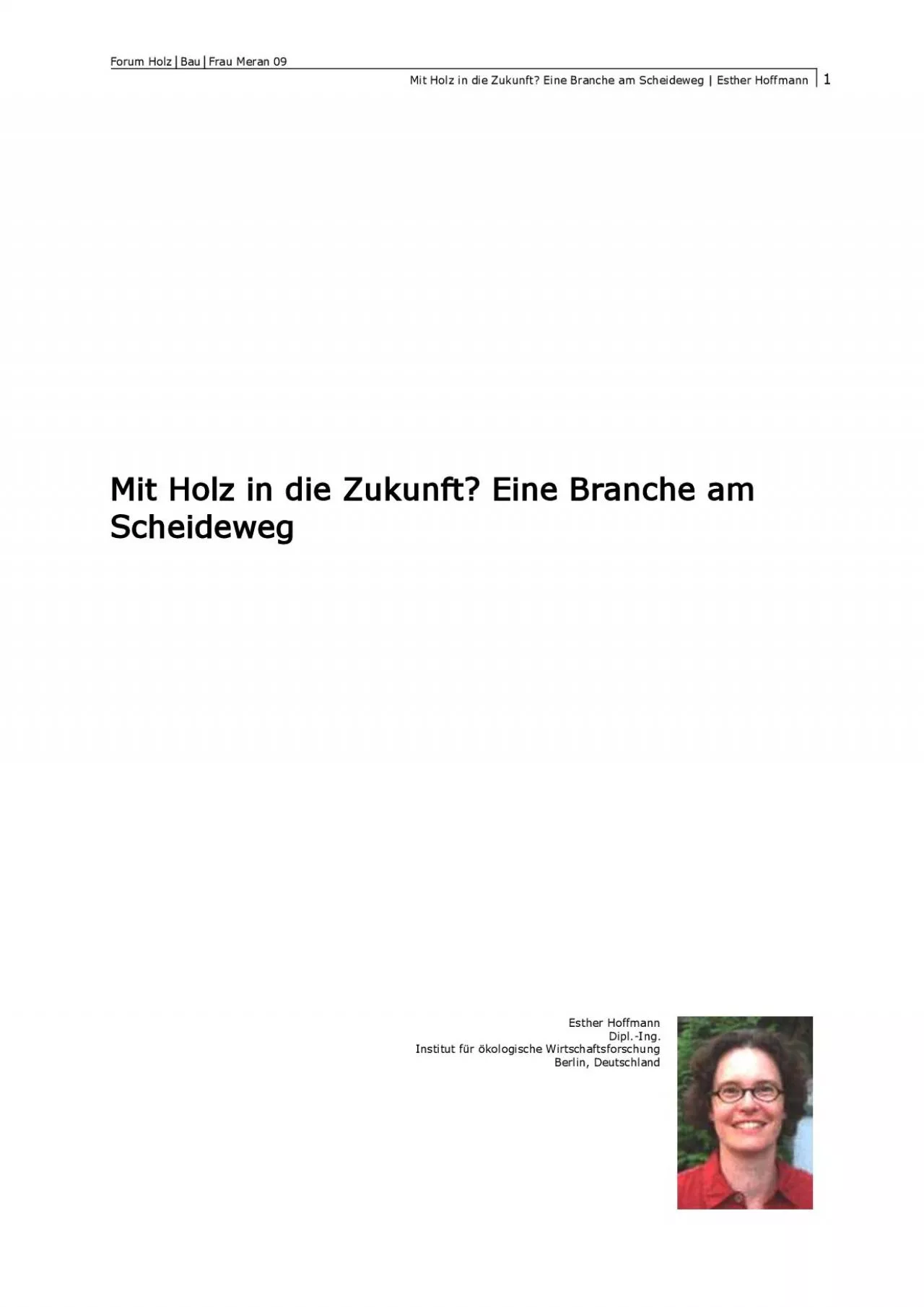 PDF-Forum Holz