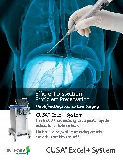 PDF-CUSA Excel SystemThe first Ultrasonic Surgical Aspirator System indic