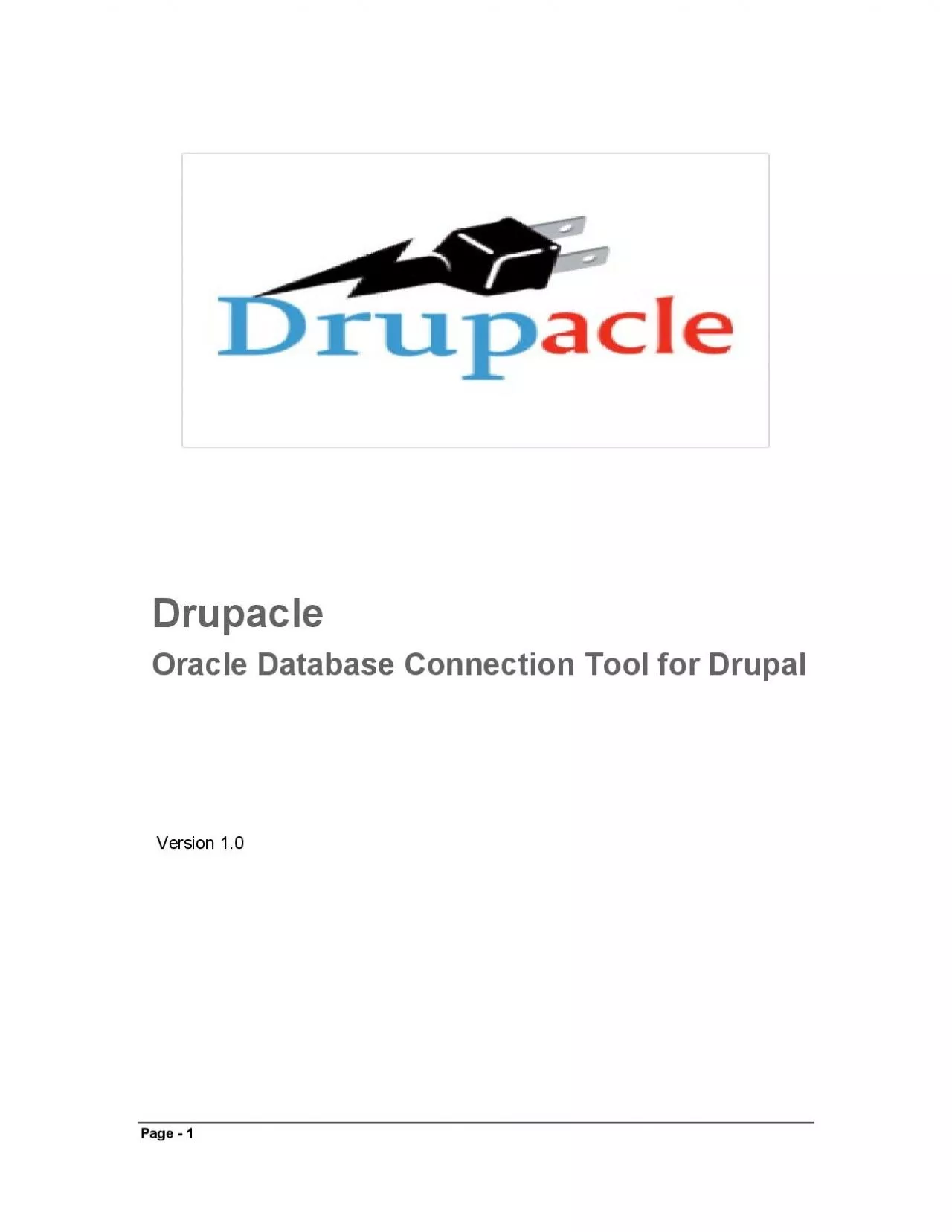 PDF-Oracle Database Connection Tool for Drupal