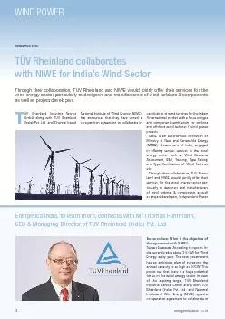 TV Rheinland collaborates with NIWE for India146s Wind SectorThro