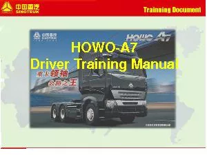 xMCIxD 20xMCIxD 20HOWOA7  Driver Training Manual