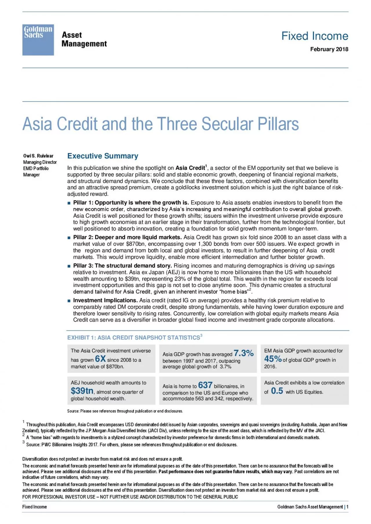 PDF-Diversification does not protect an investor from market risk and does