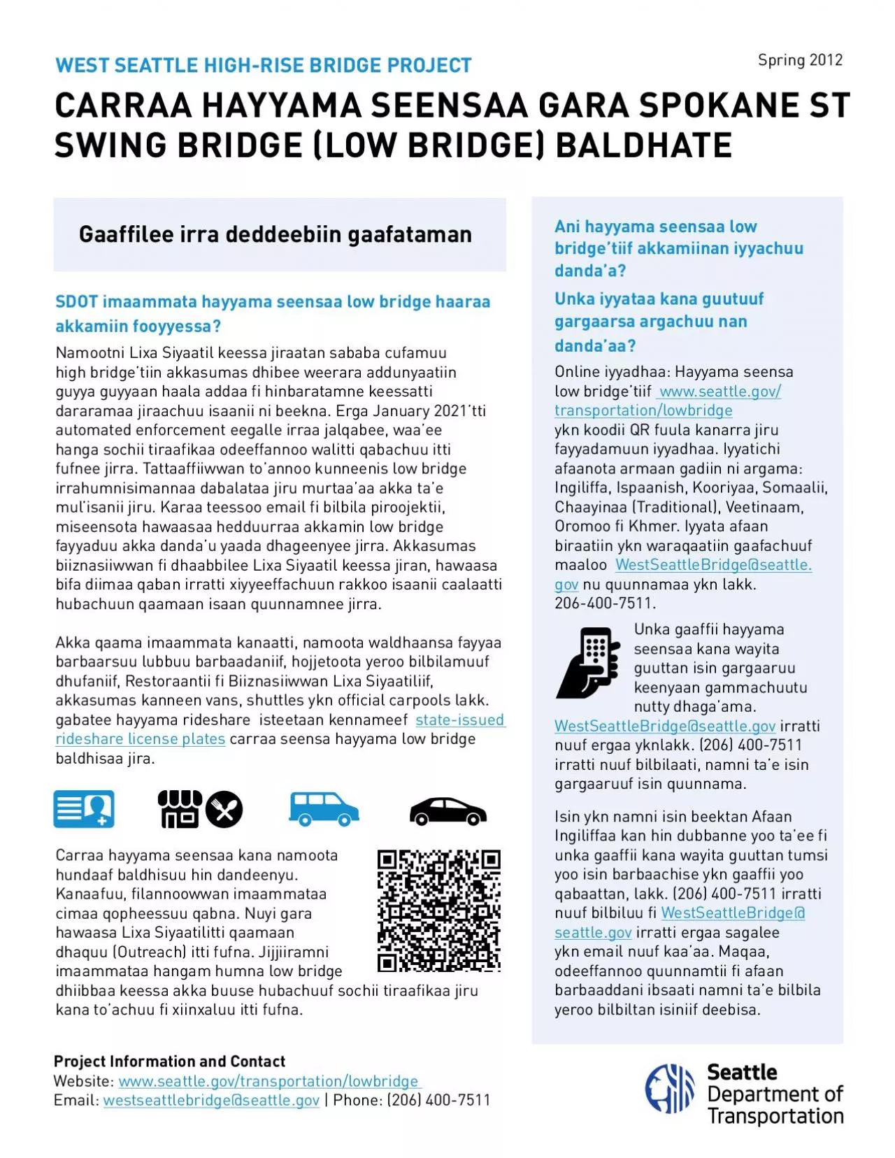 PDF-WEST SEATTLE HIGHRISE BRIDGE PROJECT CARRAA HAYYAMA SEENSAA GARA SPOK