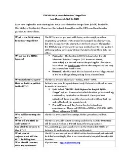 CNEMG Respiratory Infection Triage Unit