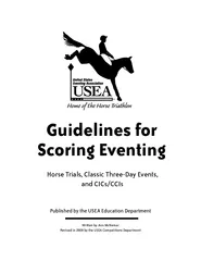 Guidelines for Scoring Eventing Published by the USEA