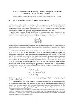 Inasymmetricmixedstrategyequilibriumthedistributionofguesseswillfollo