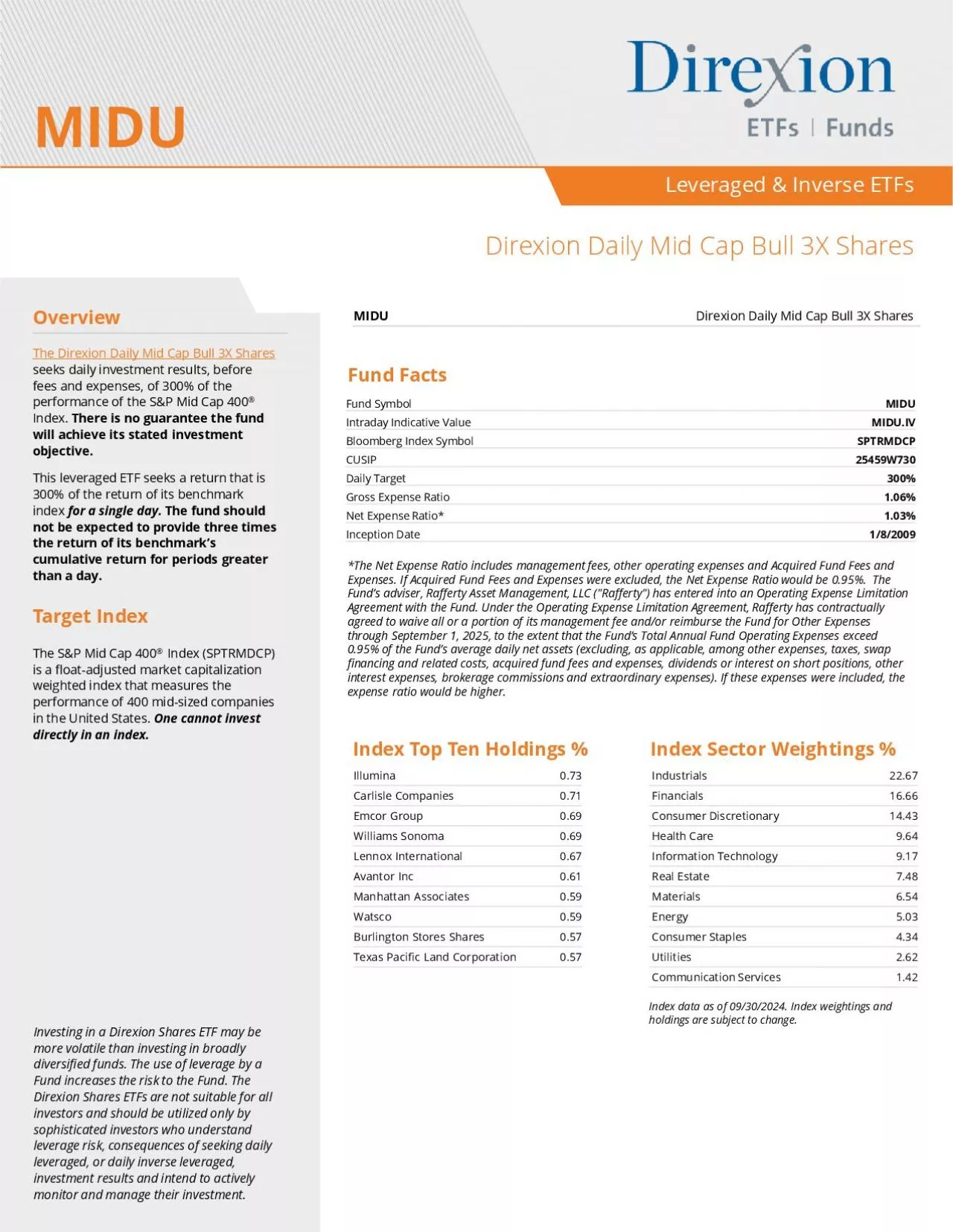 PDF-Leveraged Inverse ETFsDaily Mid Cap Bull 3X Shares