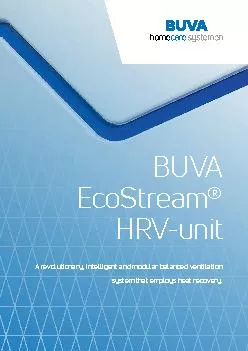 Discover everything about the BUVA EcoStreamHigh efficiencyLeftright