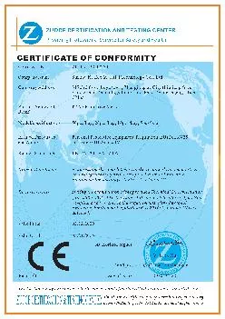 Certificate of FDARegistration