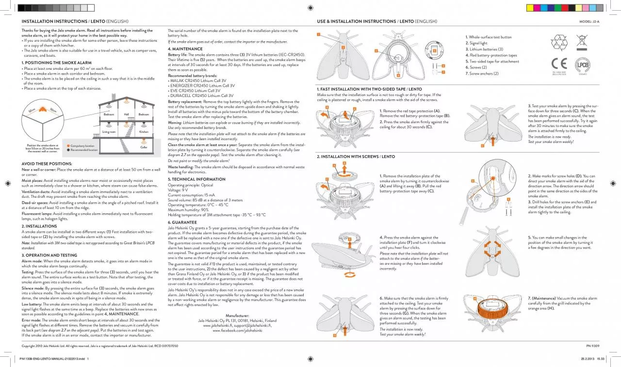 PDF-Thanks for buying the Jalo smoke alarm Read all instructions before i