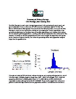 Summary of Fishery Surveys