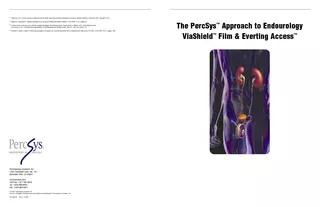 The PercSys Approach to Endourology ViaShield Film  Ev
