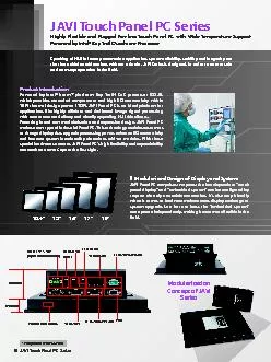 PDF-JAVI Touch Panel PC Series