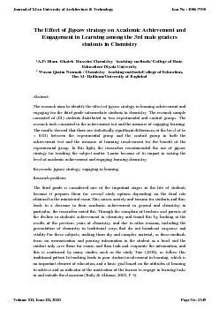 PDF-The Effect of Jigsaw strategy on Academic A