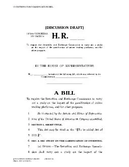 DISCUSSION DRAFT 117THCONGRESS 1STSESSION H R ll To require the Se