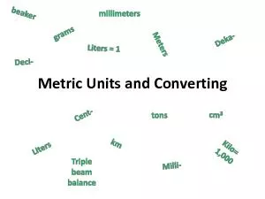 Metric Units and