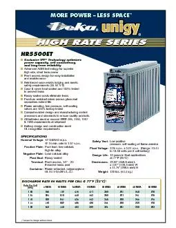 HIGH RATE SERIES