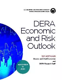 Economic and Risk SP KOTHARIDirector and Chief Economistand DERA Res
