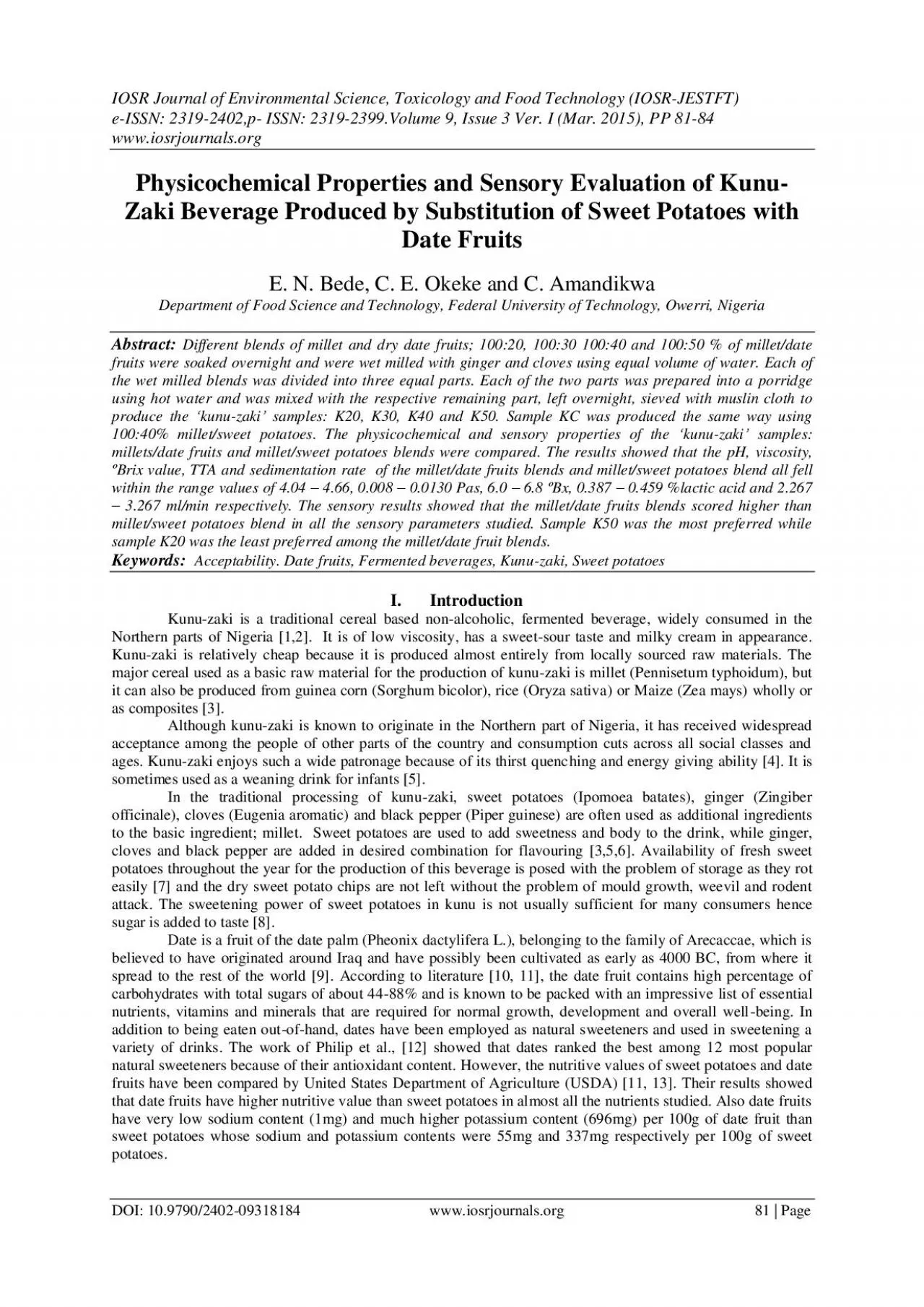 PDF-IOSR Journal of Environmental Science Toxicology and Food Technology