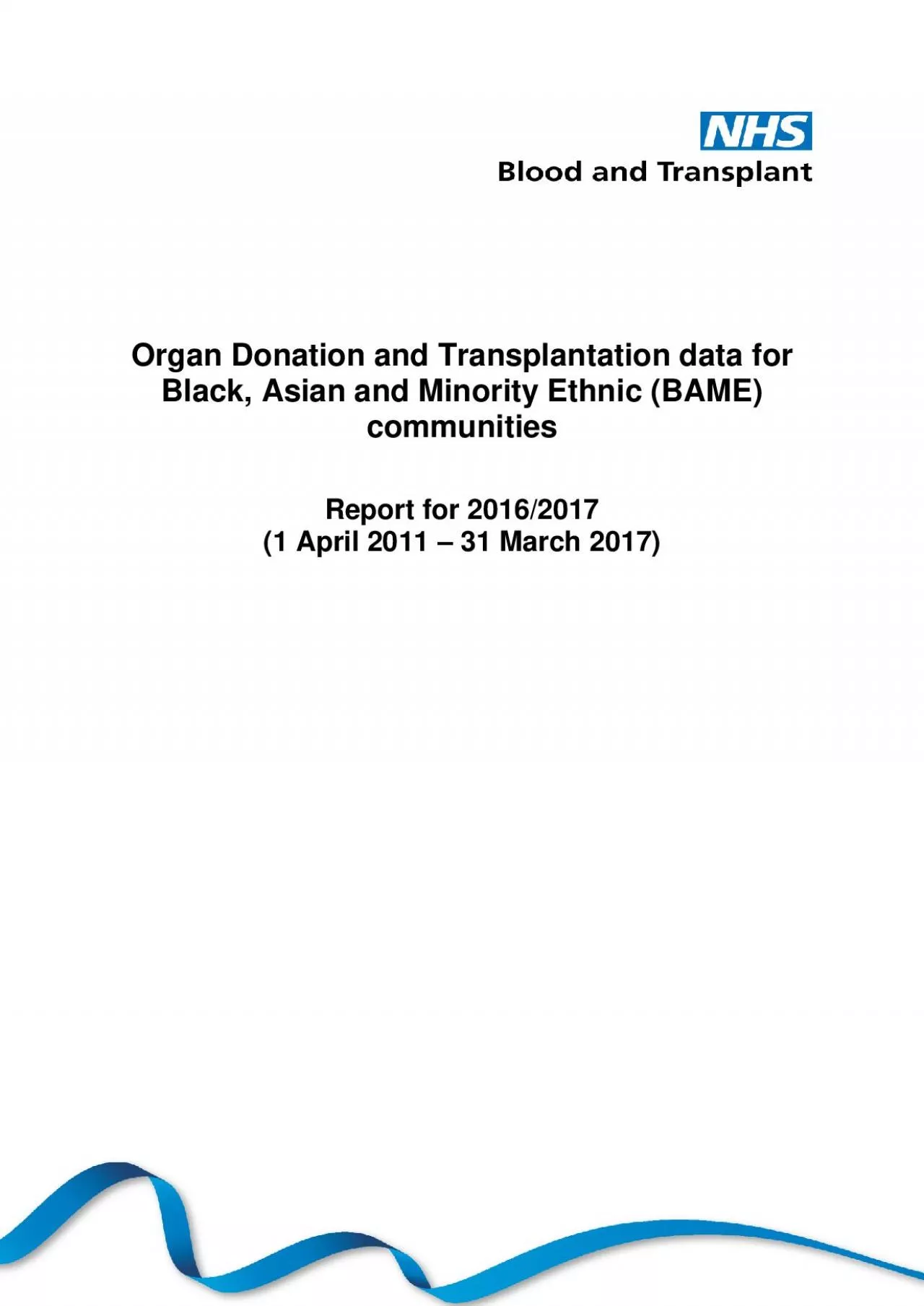 PDF-Organ Donation and Transplantation data for