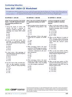 ContinuingEducationJune2021JADACEWorksheetThisworksheetgivesreadersthe