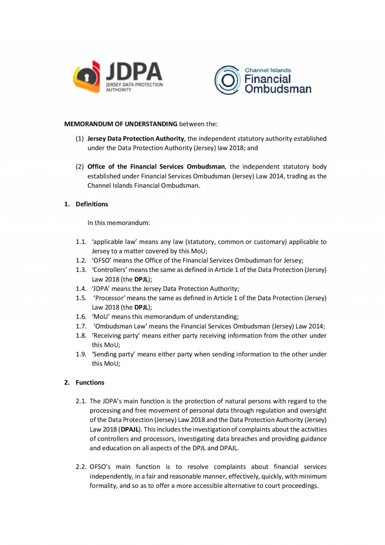 PDF-MEMORANDUM OF UNDERSTANDING