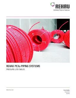 REHAU PEXa PIPING SYSTEMS