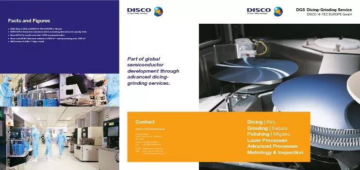 DGS  DicingGrinding ServiceDISCO HITEC EUROPE GmbH