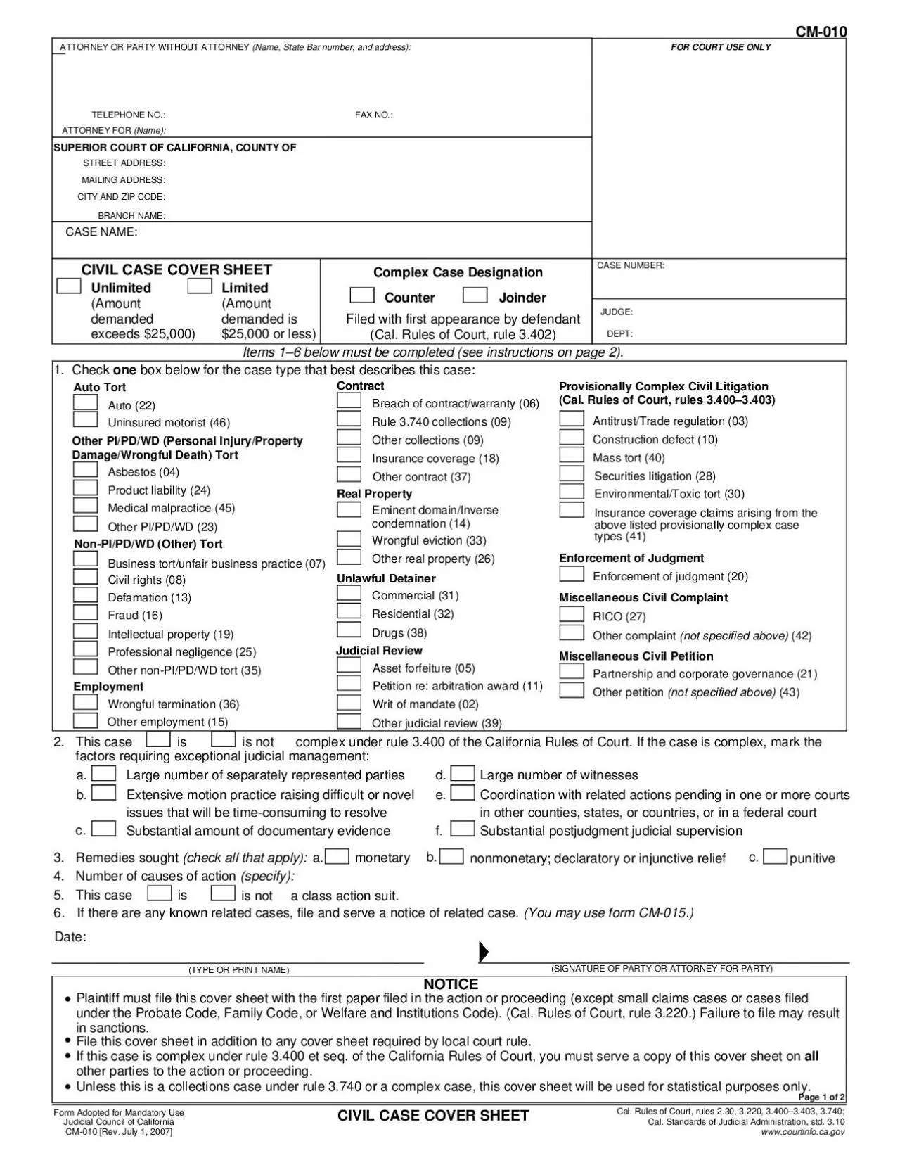 PDF-ATTORNEY OR PARTY WITHOUT ATTORNEY Name State Bar number and addres