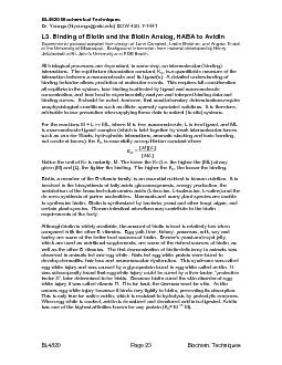 BL4820 Biochemical Techniques  BL4820 Page 25 Biochem Techniques Ther