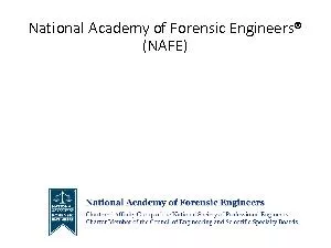 National Academy of Forensic Engineers NAFE