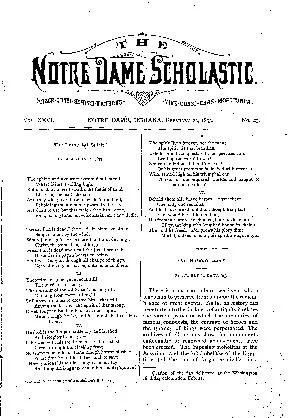 NOTRE DAME SCHOLASTIC